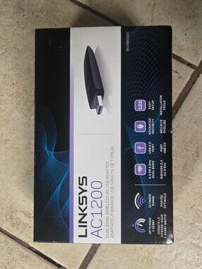 Linksys WUSB6300 Dual-Band AC1200 Wireless USB 3.0 Adapter - Brand New Sealed